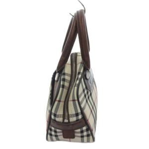 BURBERRY ミニボストンバッグ ノバチェック ベージュ系