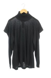 16AW タートルネック ニット セーター オーバーサイズ S ブラック