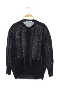 19SS カーディガン ハイツイストニット 長袖 S 黒