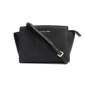 SELMA MD MESSENGER バッグ ショルダー レザー 黒 ブラック