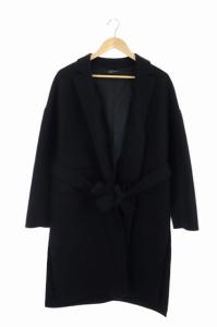 16AW コート ウール ベルト付 0 黒