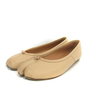 足袋バレエシューズ レザー 38 ベージュ