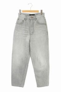 19AW ハイライズデニム パンツ ジーンズ テーパード 24  グレー