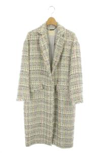 18SS Jules TOURNIER ツイードコート ロング ラメ 34