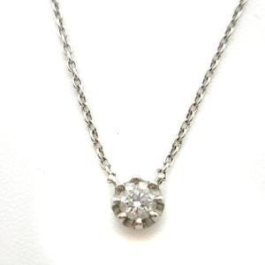 ネックレス ペンダント pt850 pt950 1P ダイヤ 0.1ct プラチナ