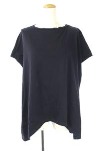 オーバーサイズ半袖カットソー プルオーバー クルーネック 38 ネイビー