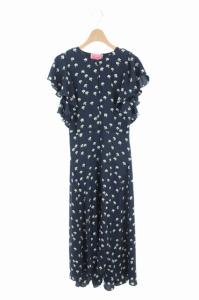20SS daisy toss flutter sleeve dress ワンピース 花柄 総柄 ロング 半袖