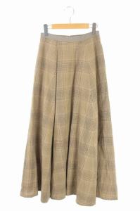 20SS クラシックフレアロングスカート チェック