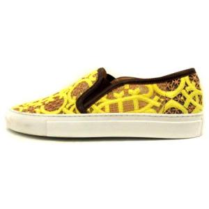 シューズ スリッポン エンブロイダリー シースルー