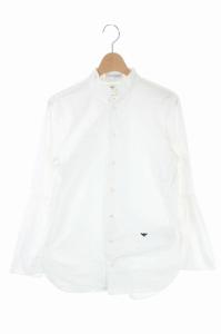 20AW コットンベルスリーブシャツ スタンドカラー