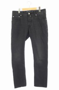 LIMITED COMF デニムパンツ ジーンズ テーパード ボタンフライ 32 ブラック