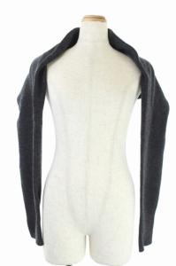 ウール スリーブカーディガン ニット 長袖 UNI グレー