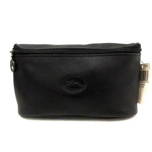 バッグ ボディ ウエスト レザー 本革 黒 ブラック