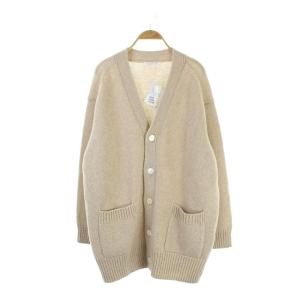 19AW ファインウール Vネックロングカーディガン