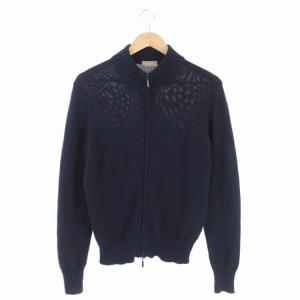 ダブルジップコットンニット カーディガン