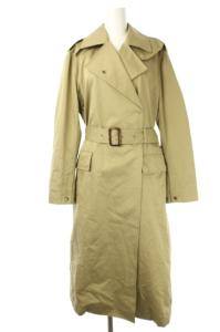 6 シルク混トレンチコート ベルト付き 36 ベージュ