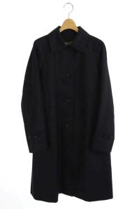 ライナー付 ステンカラーコート M ネイビー