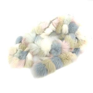 マフラー フォックスファー レザー ゴートスキン やぎ革