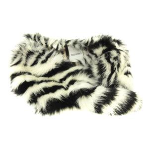 ティペット フォックスファー ゼブラ柄