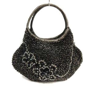 ワイヤーバッグ ストーン ブラック