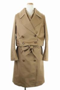 2ピース トレンチコート 36 ベージュ