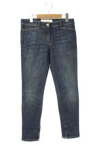 デニムパンツ ジーンズ テーパード 27 青