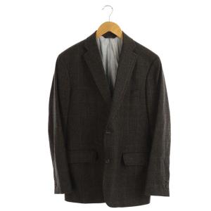 ヘリンボーンテーラードジャケット ウール 3B 背抜き ノーベント