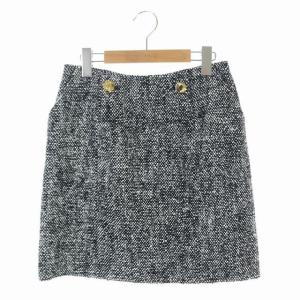 19AW ネップツイードミニスカート 黒