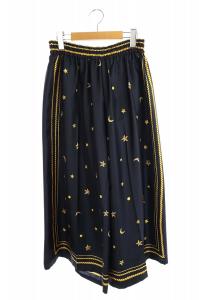 コンバーストーキョー CONVERSE TOKYO 星柄ワイドパンツ イージー F 紺