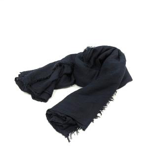 ストール モダール カシミヤ混 ネイビー