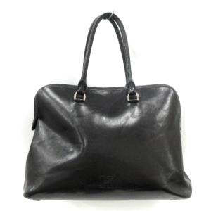 HIROFU トート ハンドバッグ レザー 黒 ブラック