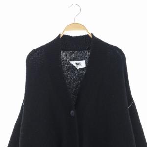 Martin Margiela 6 MM6 ニットカーディガン ウール Vネック 長袖 XS 黒