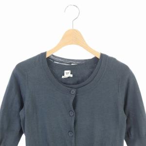 HERMES ニットアンサンブルカーディガン 34 ダークグレー