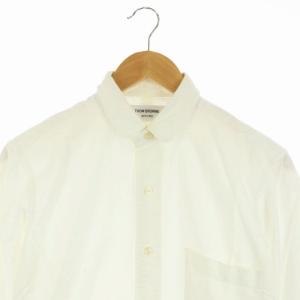 THOM BROWNE シャツ ラウンドカラー 0 ホワイト