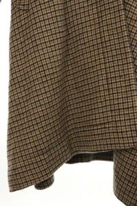 DRESSTERIOR オーバーコート ダブルクロス チェック ウール