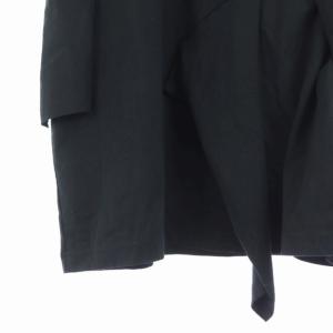 nagonstans 20AW 変形デザイントップス カットソー プルオーバー 半袖 38 黒 ブラック