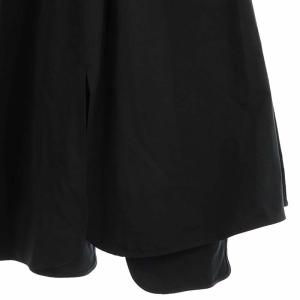 nagonstans 20AW タッサー ランダムヘム スカート フレア ロング 38 黒