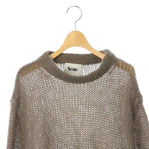 Acne Studios ウール混 ローゲージ長袖ニット カットソー チュニック S 茶