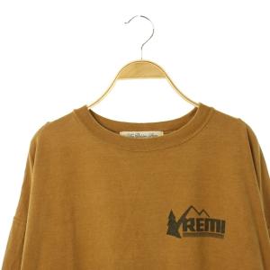 REMI RELIEF 19AW Print L/S Tee カットソー ロンT プリント 長袖 F 茶