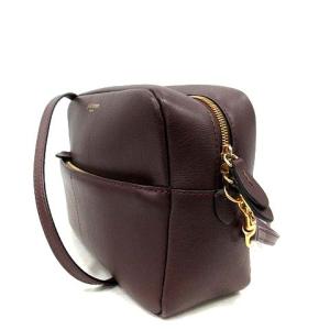 J&M DAVIDSON バッグ ショルダー ポシェット ギャビー GABBY レザー 赤茶