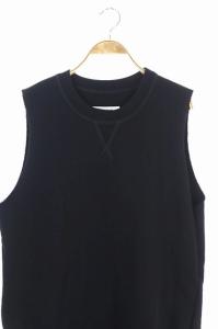 Martin Margiela 6 MM6 18AW フリンジ ノースリーブワンピース ロング XS 黒