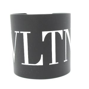 VALENTINO GARAVANI バングル ブレスレット ワイド ロゴ 黒 ブラック