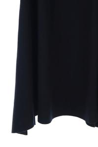 ENFOLD 19AW アシンメトリーニットフレアスカート ロング 紺