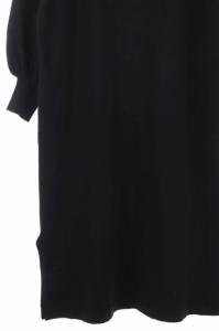 MUVEIL 20AW パール釦ニットワンピース ロング 長袖 38 黒