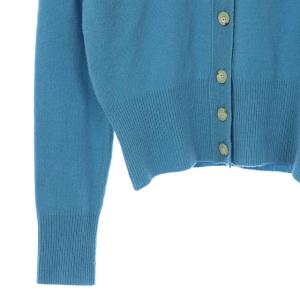 Shinzone 19AW 襟付きカーディガン ニット ウール 長袖 F 青