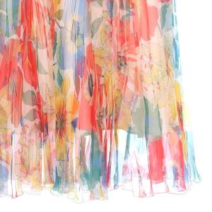 Diagram 20SS マルチフラワーオーガンスカート マルチカラー