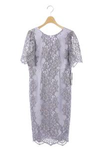 20SS コードレースタイトワンピース パープル