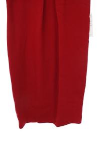 Grace Class 19AW ワンピース オーガンラッフルドレス 半袖 ロング 38 レッド