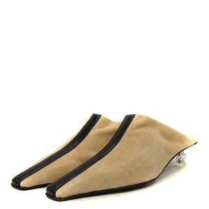 CELINE サボサンダル スエード 35.5 ベージュ