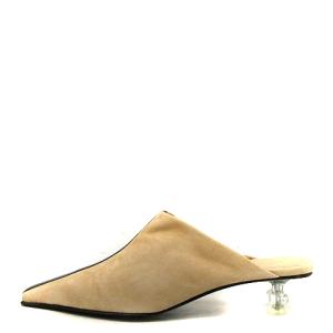 CELINE サボサンダル スエード 35.5 ベージュ